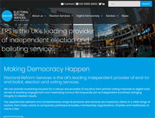Tablet Screenshot of electoralreform.co.uk